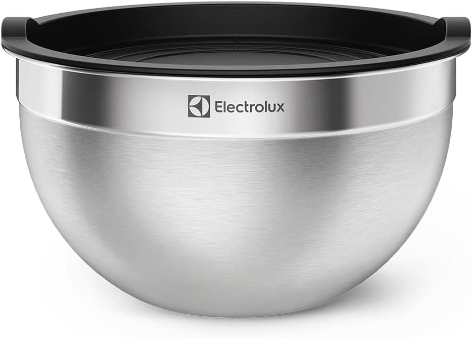 Conjunto de Bowls Tigelas de Inox com Tampa Plástica Electrolux, 