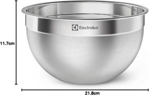 Conjunto de Bowls Tigelas de Inox com Tampa Plástica Electrolux, 