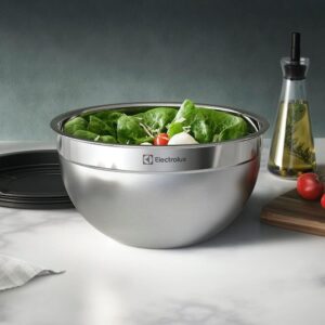 Conjunto de Bowls Tigelas de Inox com Tampa Plástica Electrolux, 