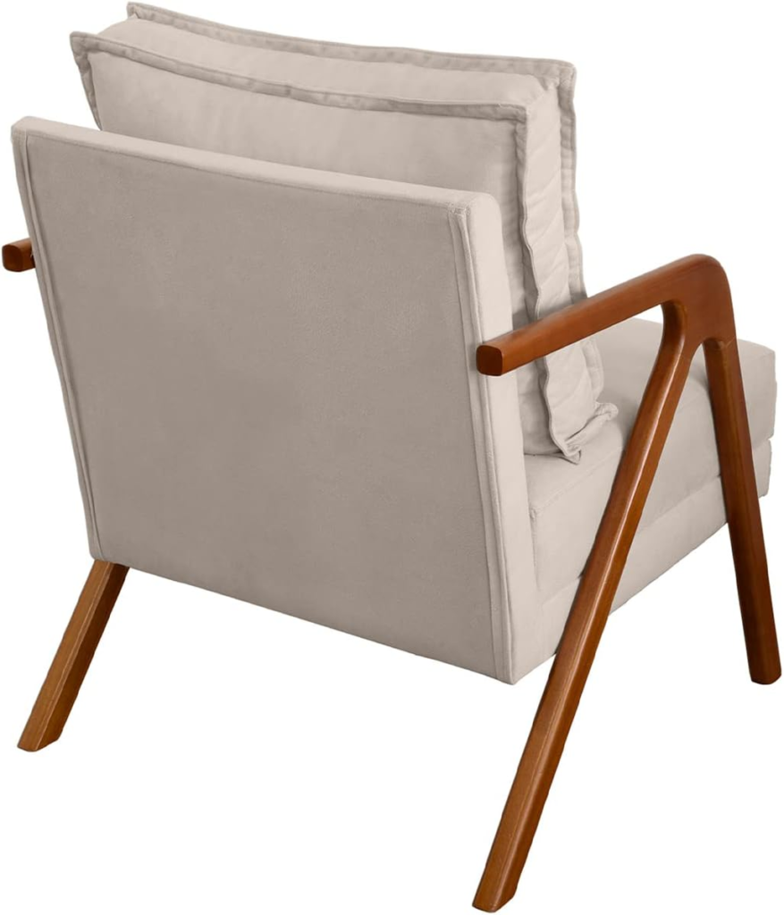 
Kit 2 Poltronas Para Sala Decorativas Shine Cadeiras Reforçadas Para Recepção Manicure Sala De Espera Consultório Escritório Confortável Em Madeira Maciça