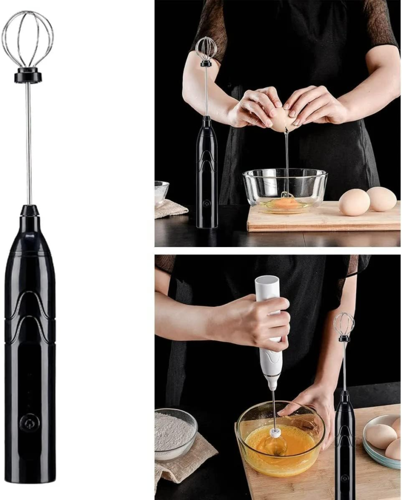 Mini Mixer Portátil Misturador de Bebidas Batedor Espumador de Leite USB Recarregável Cozinha Cafe Ovo