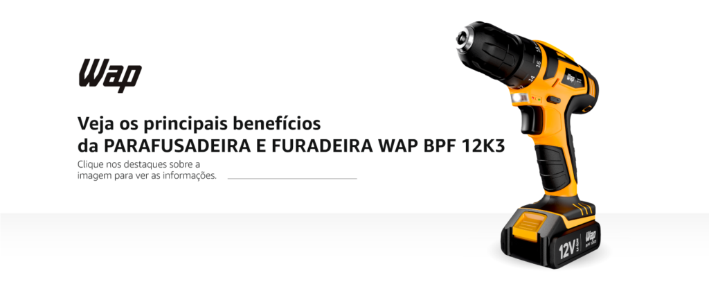 WAP Parafusadeira e Furadeira 12V