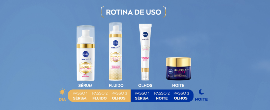 NIVEA Tratamento Facial Complexo de Reparação Noturna Luminous 630 - Proporciona hidratação intensa durante a noite e reduz marcas escurecidas - 50ml